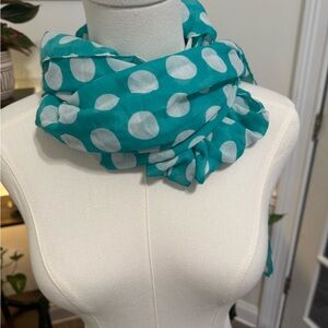 Rectangular Polka Dot Scarf NWT Lightweight Layer 3 Color Options Classic Chic